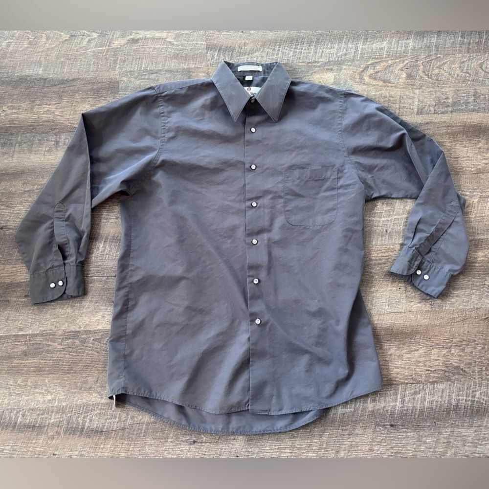Etienne Aigner Charcoal Button-Down Shirt -16